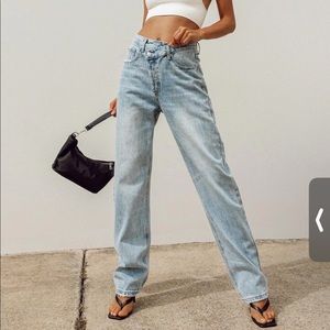 princess polly holly asymmetric jeans